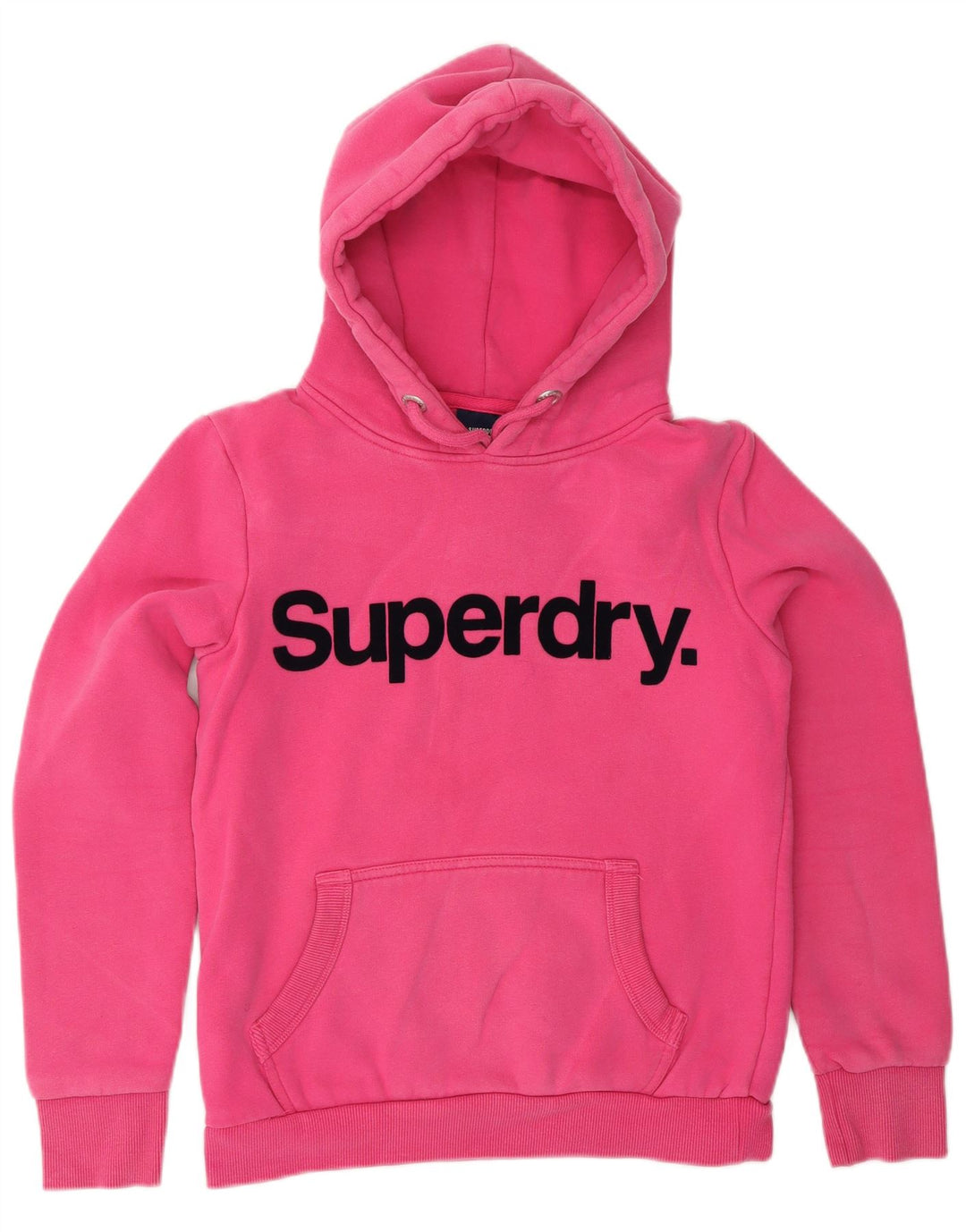 SUPERDRY Ženska majica s kapuljačom s kapuljačom UK 10 Mali ružičasti pamuk