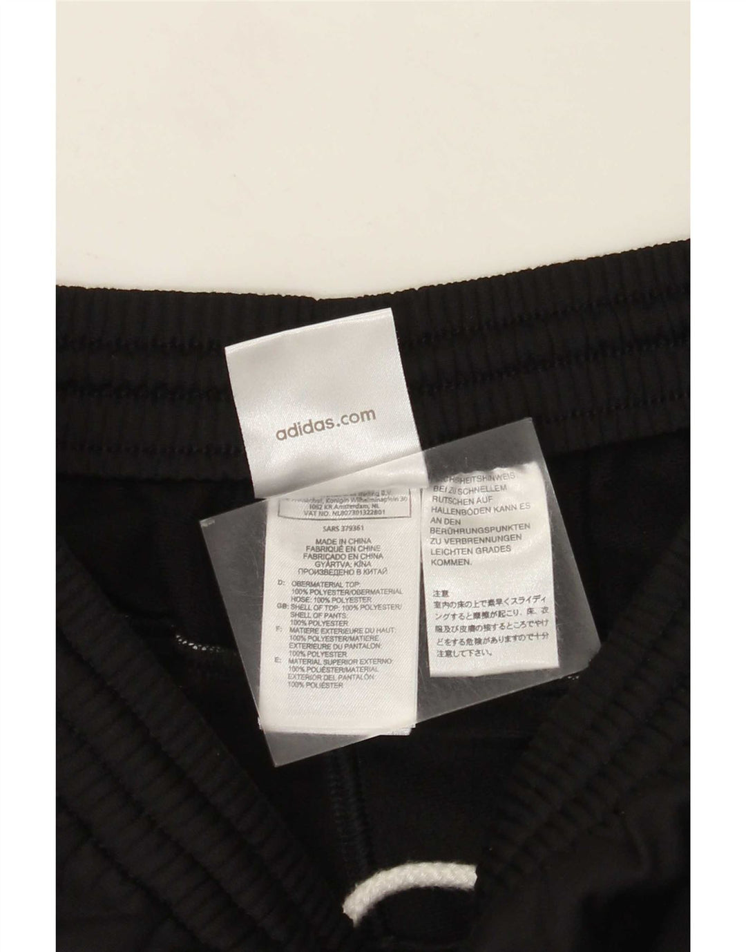 Adidas muške hlače za trenirku UK 36/38 male crne poliesterske