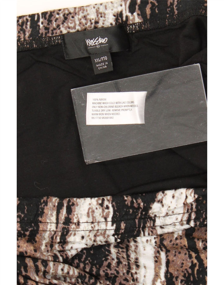 MOSSIMO ženska ravna suknja 2XL W40, smeđa svila u boji