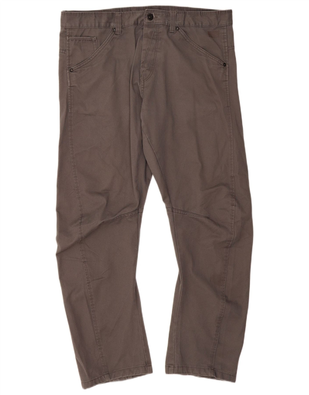 JACK & JONES Muške ravne ležerne hlače W38 L32 sivi poliester