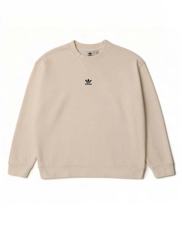 Adidas ženska majica prekomjerne veličine UK 6 XS bijeli pamuk