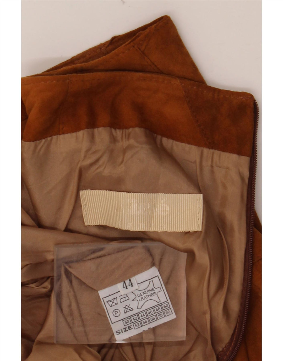 VINTAGE ženska suknja od brušene kože IT 44 srednje veličine W30 smeđa koža