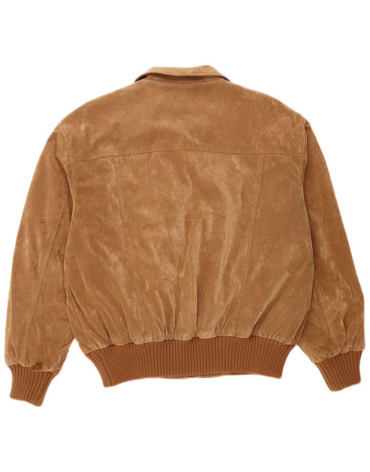 VINTAGE muška bomber jakna UK 42 XL smeđi poliester