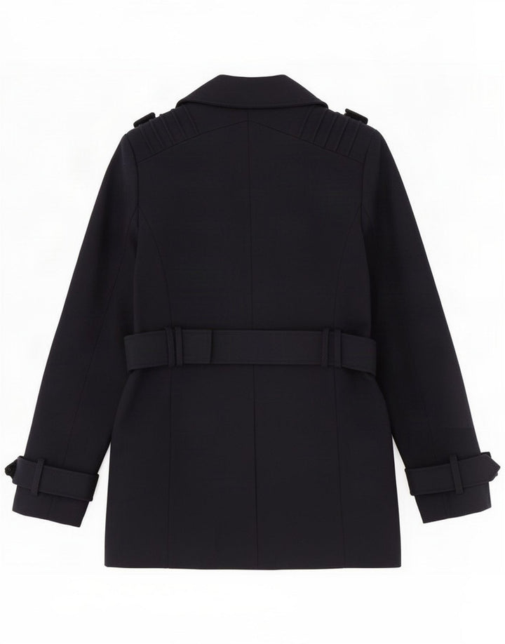 Topshop ženski kaput UK 10 Small Navy Blue Wool