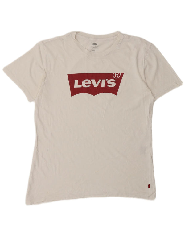 LEVI'S muška majica s grafičkim motivima srednje bijele boje