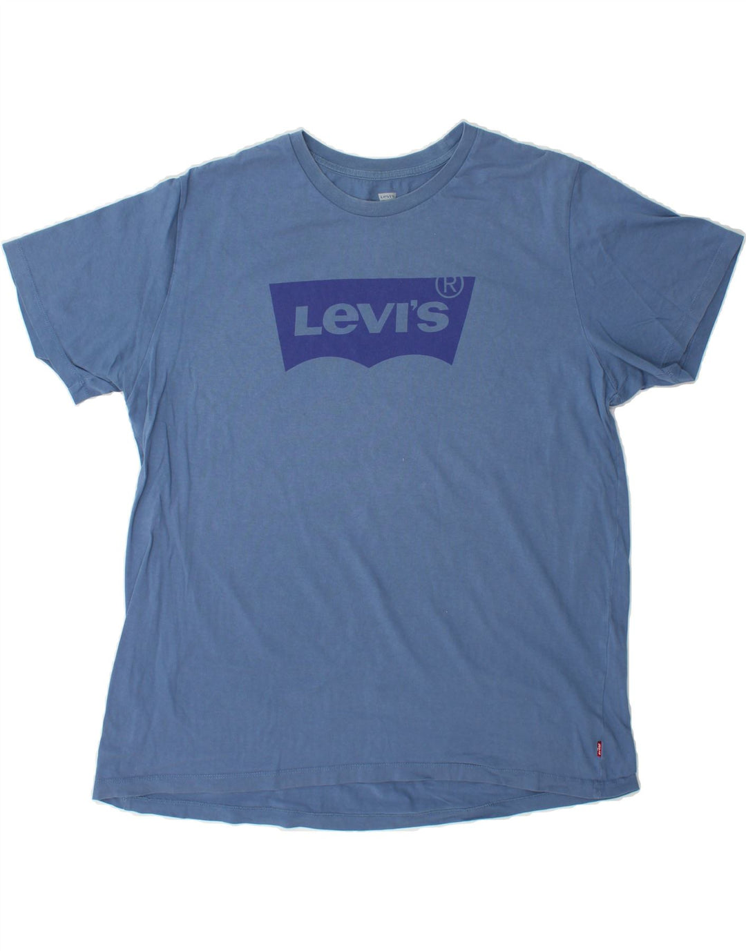 LEVI'S Mens Graphic T-Shirt Top XL Blue Cotton Vintage Levi's and Second-Hand Levi's from Messina Hembry 