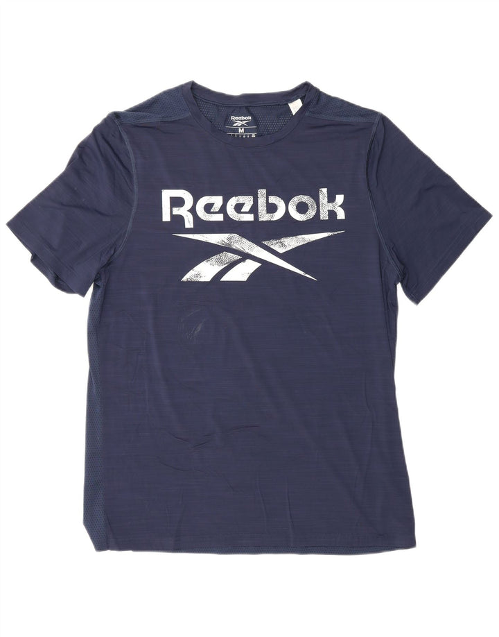 REEBOK Muška majica kratkih rukava s grafičkim motivima srednje tamnoplava