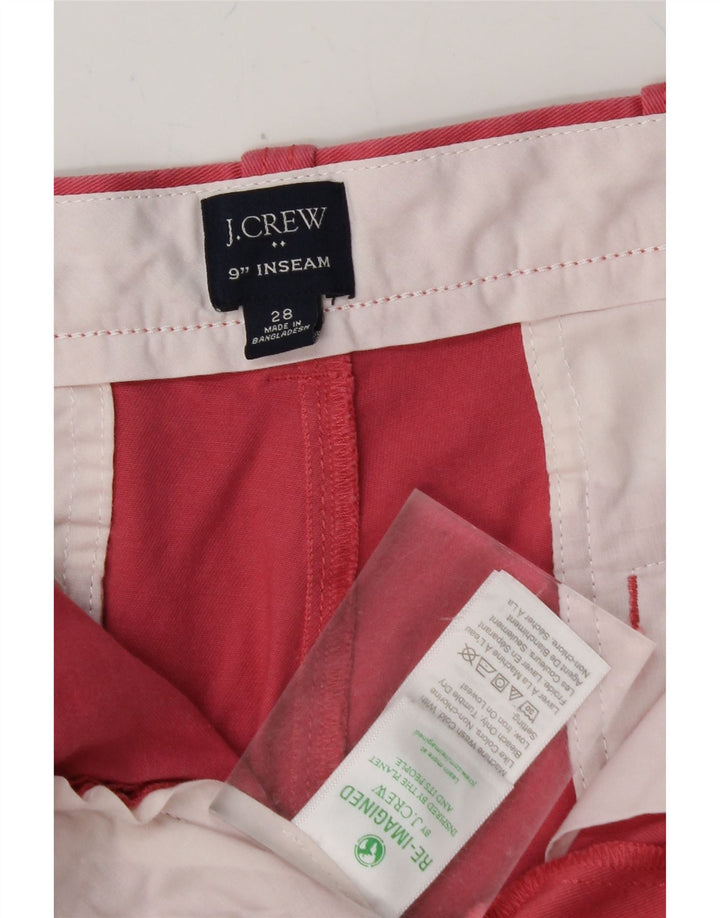 J. CREW Mens Chino Shorts W28 Small Pink Vintage J. Crew and Second-Hand J. Crew from Messina Hembry 