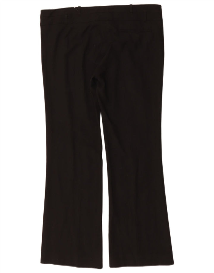 Ženske ležerne hlače Oasis Bootcut UK 12 srednje W34 L29 crni poliester