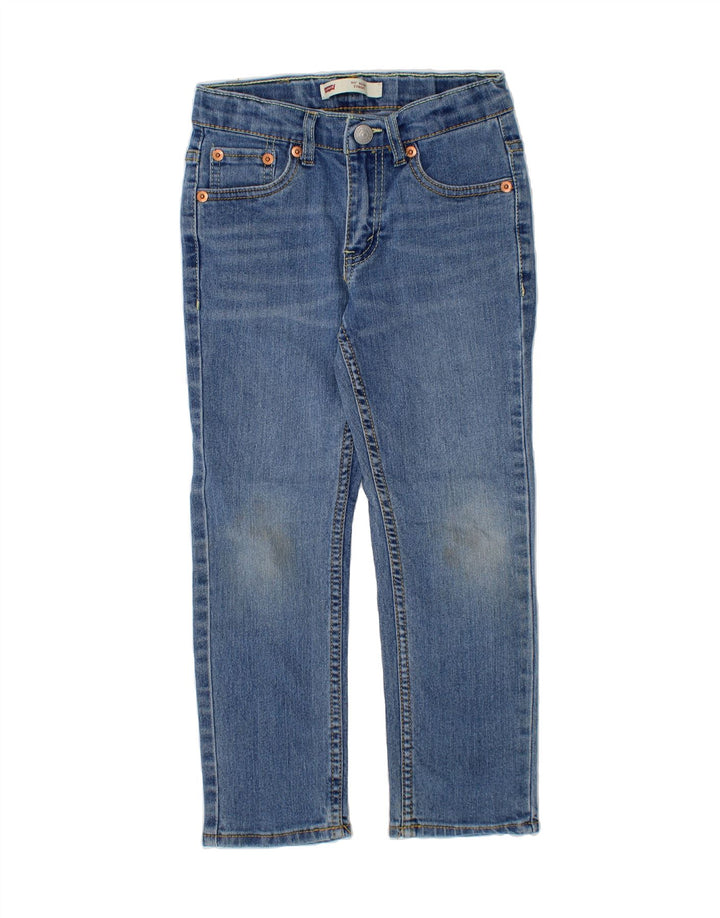LEVI'S Boys 511 Slim Jeans 5-6 Years W22 L18  Blue Cotton Vintage Levi's and Second-Hand Levi's from Messina Hembry 