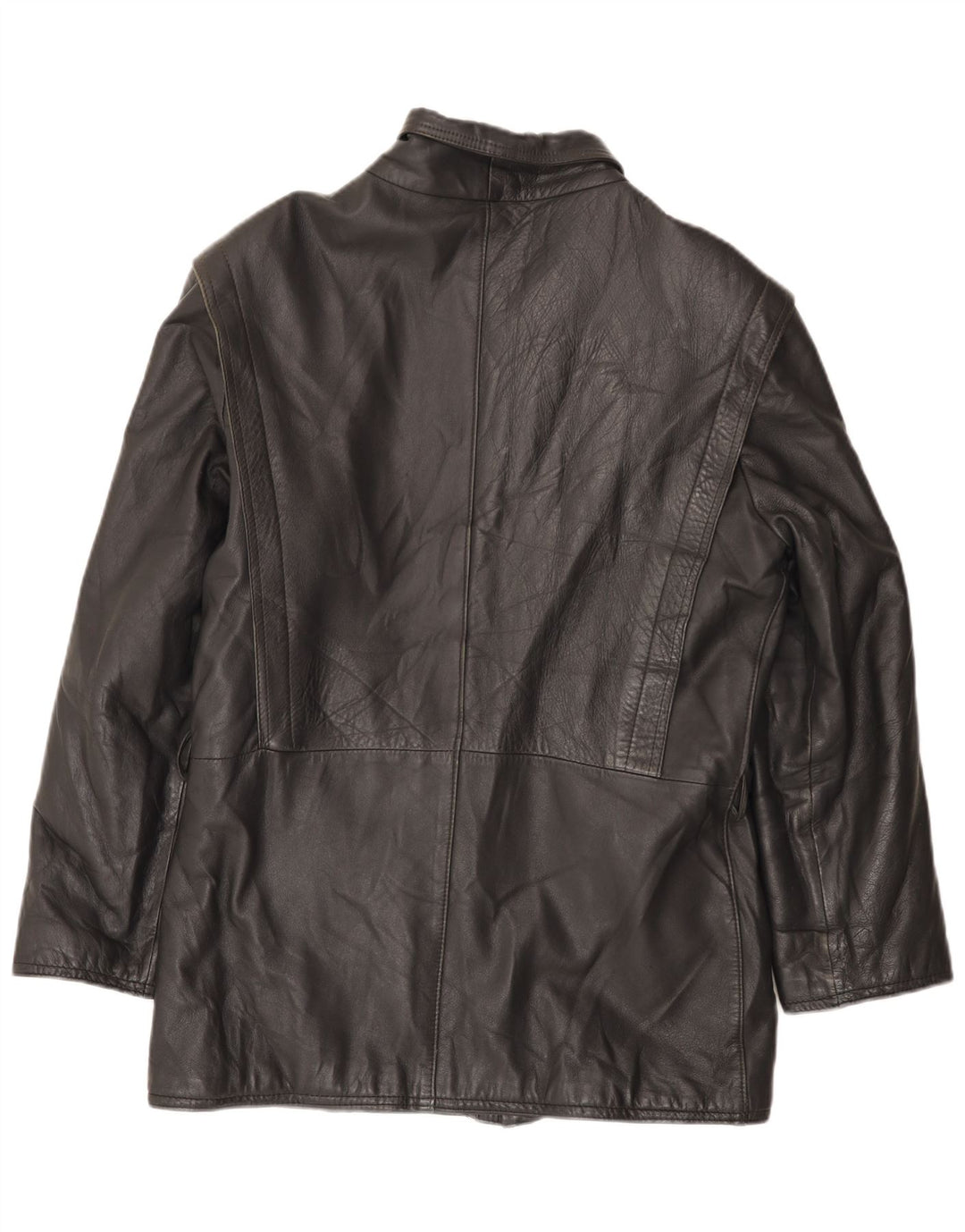 Vintage muška kožna jakna UK 38 srednje crna koža