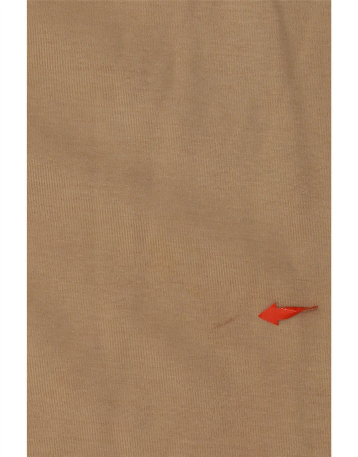 ADIDAS ženska majica s dugim rukavima, džemper haljina UK 6 XS, bež pamuk