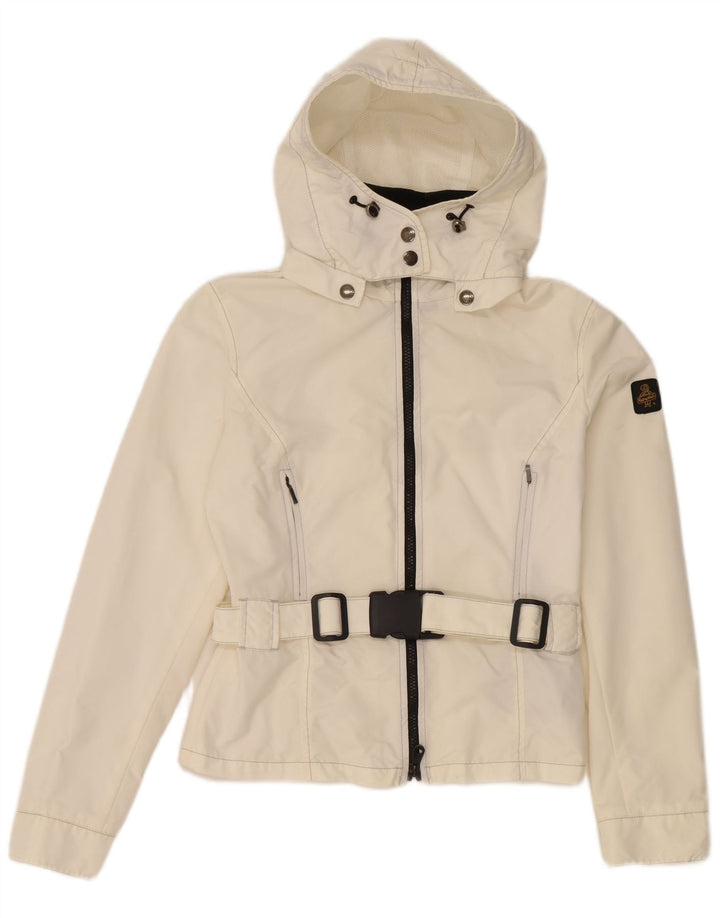 Refrigiwear ženska jakna za kišu s kapuljačom UK 12 Srednje bijeli poliamid