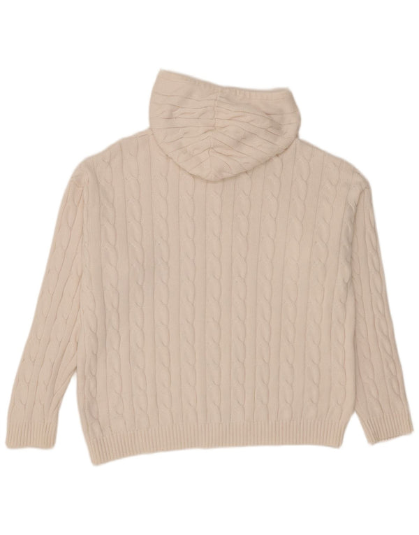 Crew Clothing Ženski džemper s kapuljačom UK 18 XL Bijeli pamuk