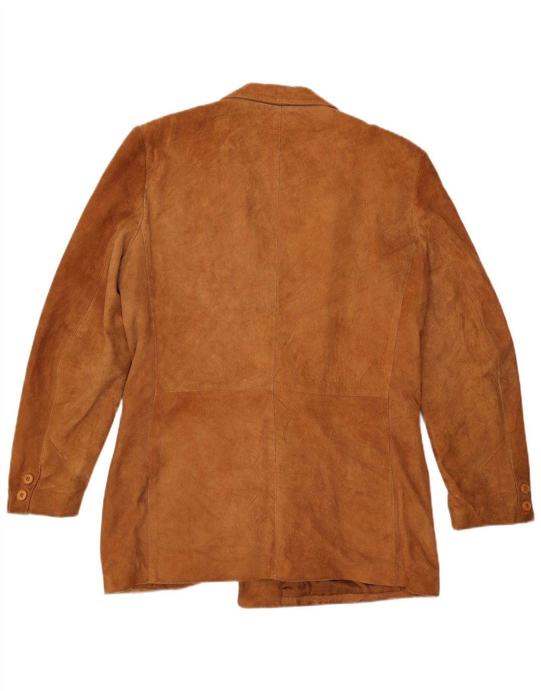 Vintage muška jakna od brušene kože s dvostrukim kopčanjem IT 52 XL smeđa koža