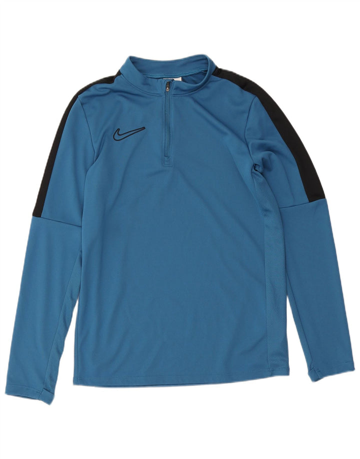 Nike Boys Dri Fit Pullover Trenirka Top 10-11 Years Medium Blue