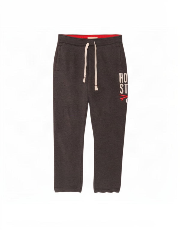 Hollister Ženske Graphic Trenirke Hlače UK 18 XL Sivi pamuk