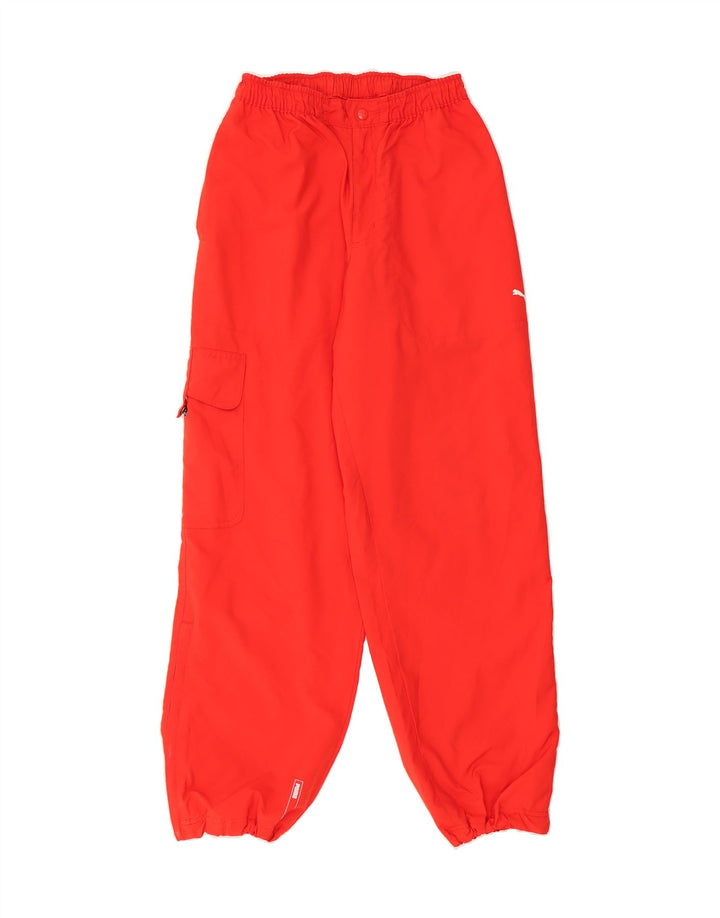 PUMA Mens Joggers Cargo Trousers Small W28 L31 Red Polyester Vintage Puma and Second-Hand Puma from Messina Hembry 