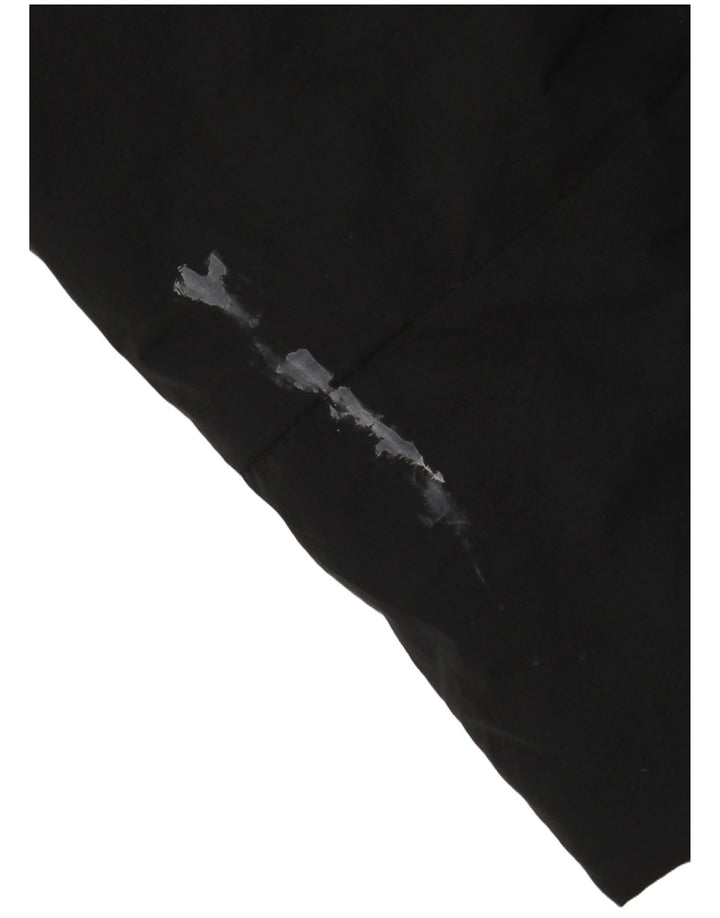 ADIDAS ženska velika jakna s kapuljačom i podstavljenom podstavom UK 10, mali crni poliester