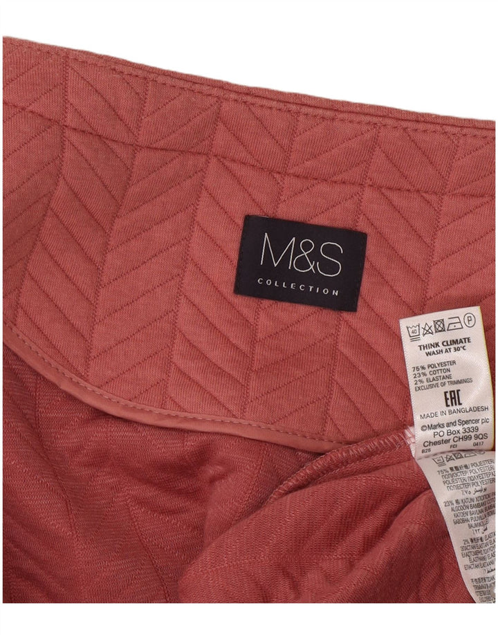 Marks & Spencer ženska jakna s punim patentnim zatvaračem UK 20 2XL ružičasti poliester