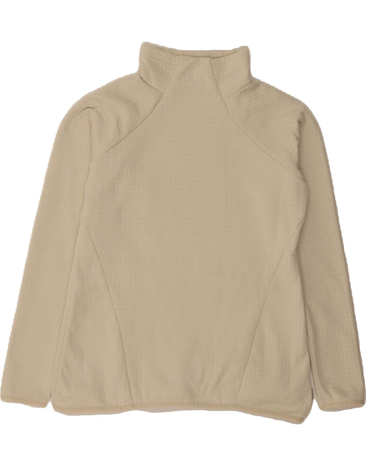 COLUMBIA Womens Sweatshirt Jumper UK 16 Large Beige Polyester Vintage Columbia and Second-Hand Columbia from Messina Hembry 