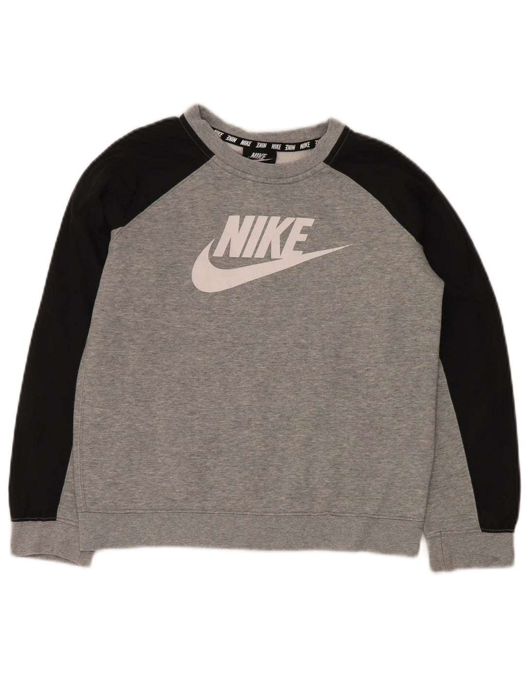 NIKE Boys Graphic Sweatshirt Džemper 10-11 godina srednje sive boje