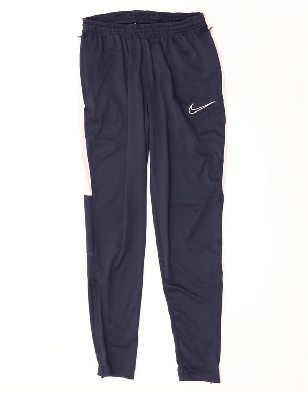Nike muške Dri Fit hlače za trenirku Male tamnoplave poliesterske blokove