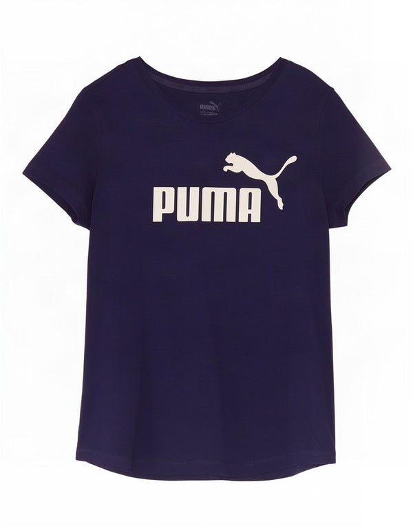 Puma ženska majica kratkih rukava s grafičkim motivima UK 12 Srednje tamnoplavi pamuk