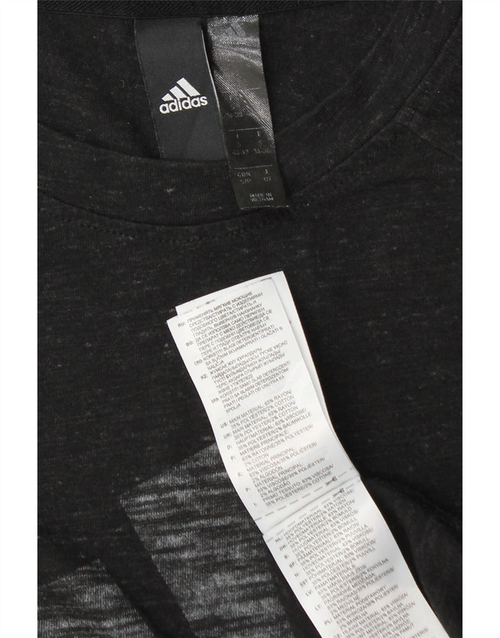 Adidas muški gornji dio prsluka s grafičkim motivima od male crne pjegave svile