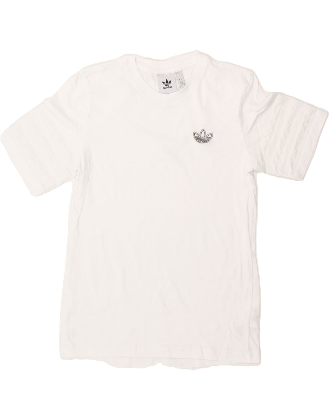 ADIDAS Mens T-Shirt Top Small White Cotton Vintage Adidas and Second-Hand Adidas from Messina Hembry 