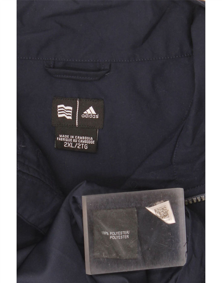 Adidas muška trenirka Climacool zip izrez i gornji dio trenirke 2XL tamnoplava sportska