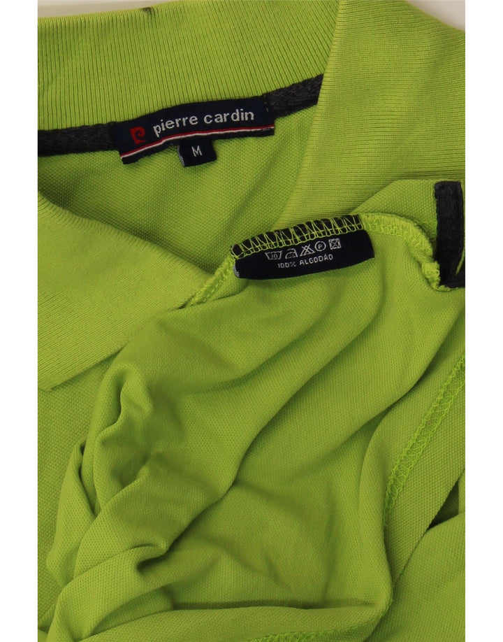 PIERRE CARDIN Mens Polo Shirt Medium Green Cotton Vintage Pierre Cardin and Second-Hand Pierre Cardin from Messina Hembry 