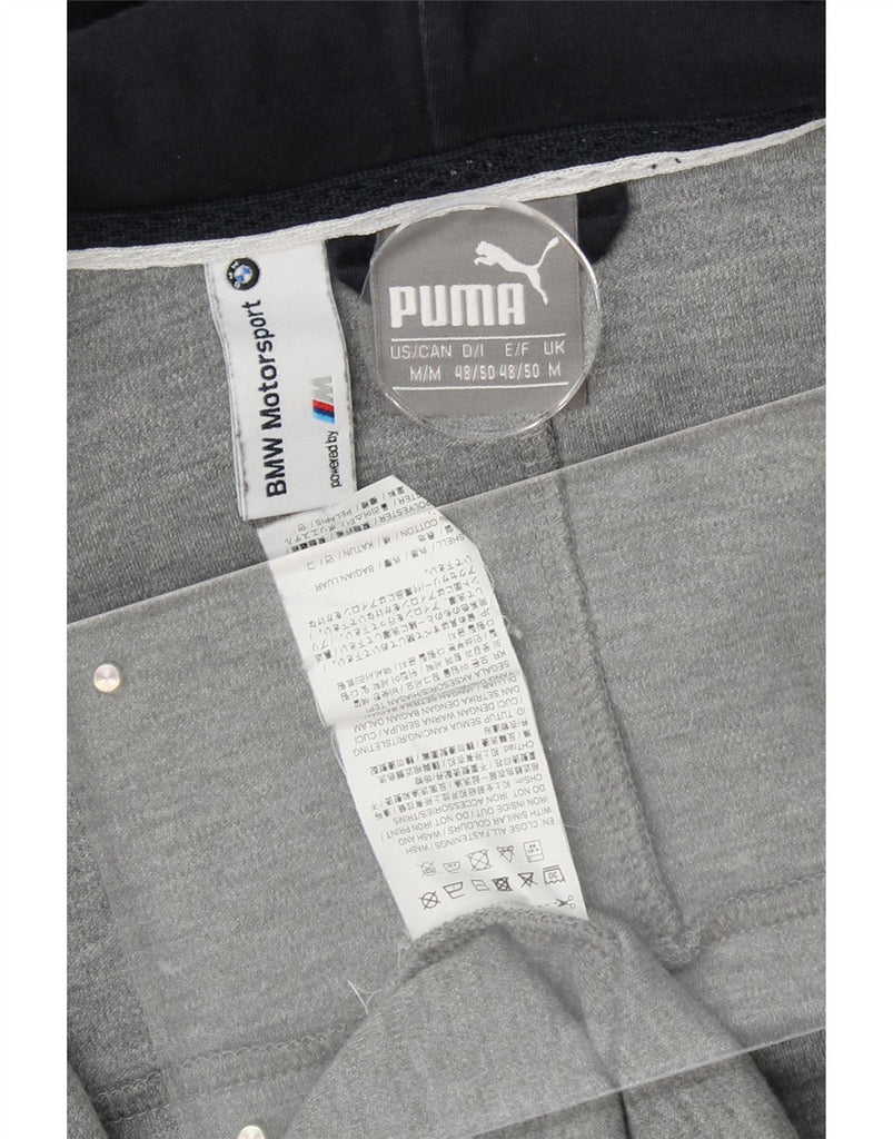 PUMA Mens BMW Motorsport Zip Hoodie Sweater Medium Grey Colourblock Vintage Puma and Second-Hand Puma from Messina Hembry 