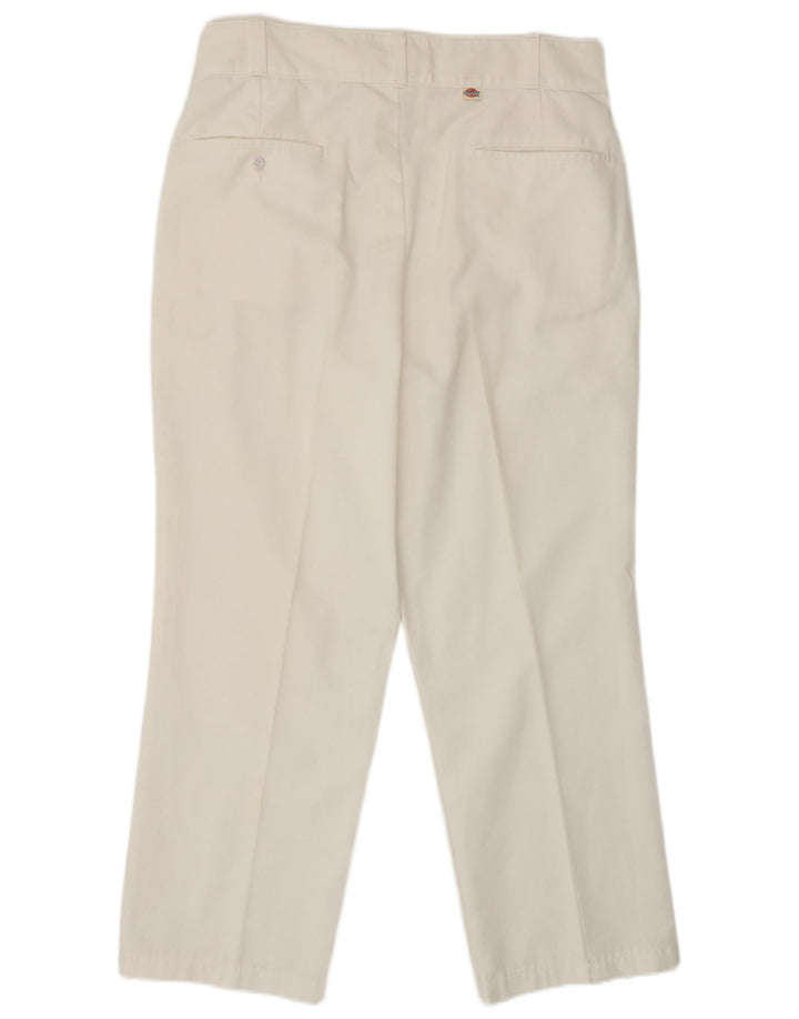Dickies muške ravne chino hlače W34 L28 bijeli poliester
