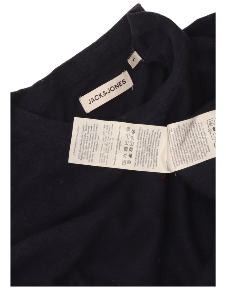 Jack & Jones muška majica dugih rukava, veliki mornarsko plavi pamuk