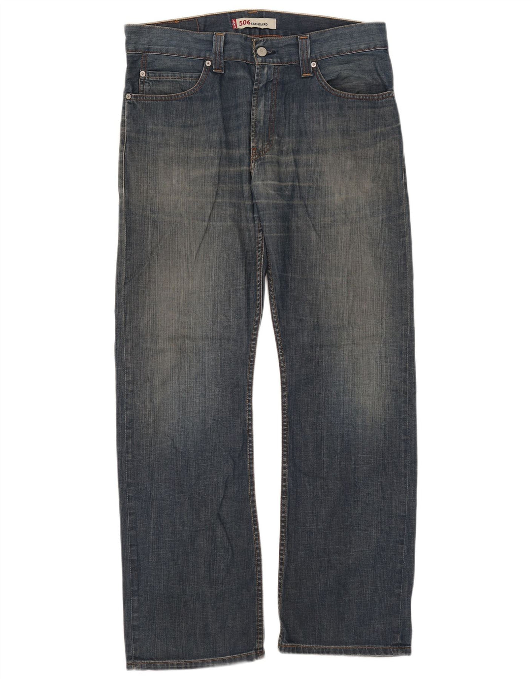 Levi's muške 506 ravne traperice W34 L32 plavi pamuk