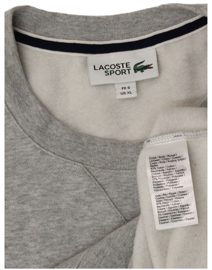 Lacoste muški džemper veličine 6 XL, sivi pamuk