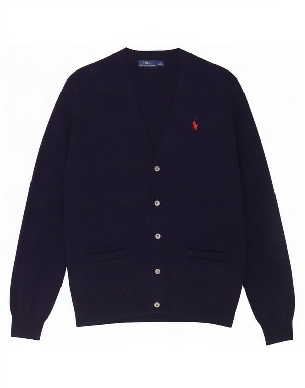 Polo Ralph Lauren ženski kardigan pulover UK 14 Srednje tamnoplavi pamuk