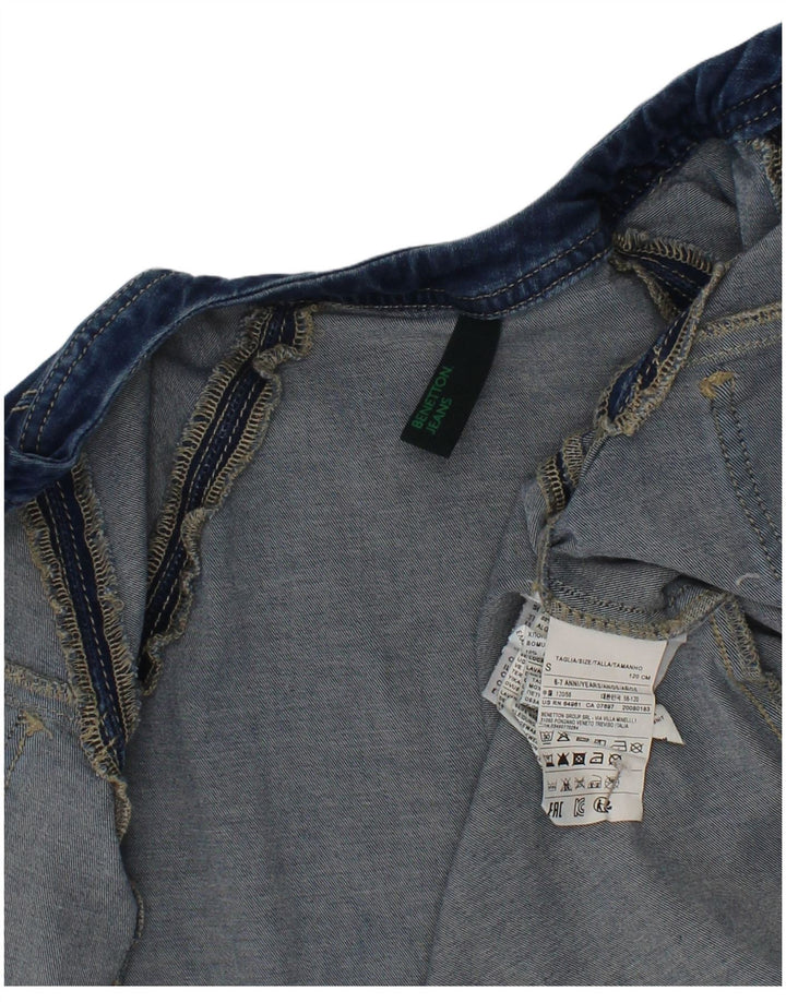 Benetton traper jakna za djevojčice 6-7 godina Mala plava pamučna