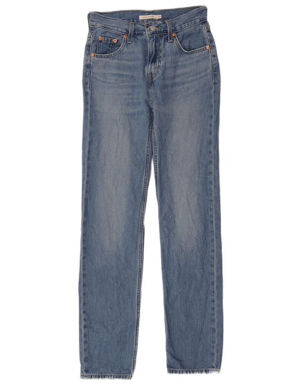 Levi's Low Pro Straight Jeans UK 2 2XS W23 L30 Blue Cotton