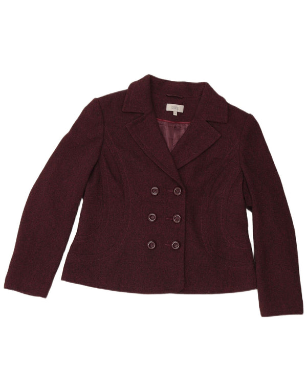 Marks & Spencer ženski sako s dvostrukim kopčanjem UK 18 XL Bordo