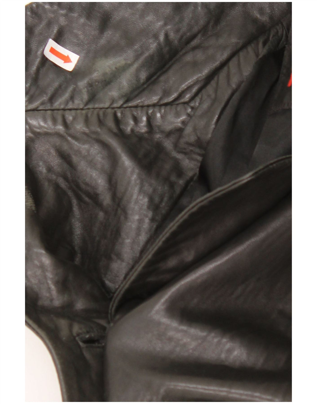 MAURITIUS Ženska kožna jakna sako s 3 gumba UK 18 XL crna koža