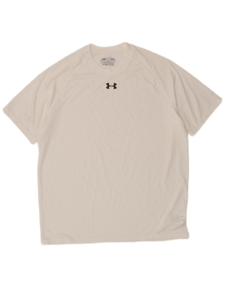 UNDER ARMOUR Muška majica Heat Gear, veliki bijeli poliester