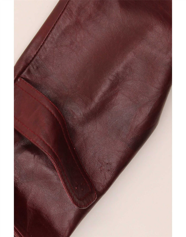 Vintage ženska kožna jakna UK 26 5XL Bordo