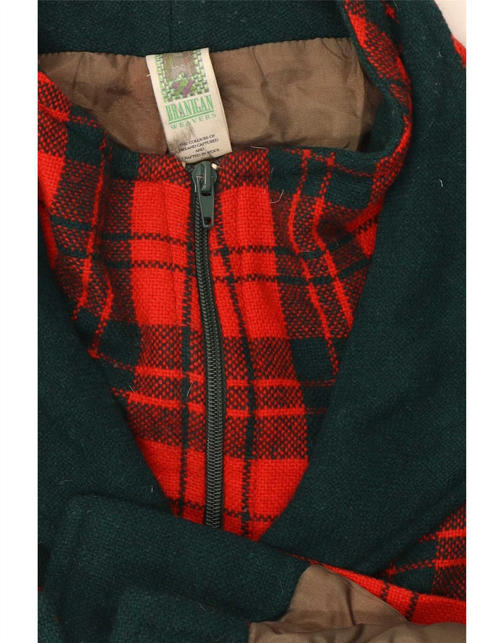 Branigan ženski kaput UK 18 XL, crvena karirana vuna