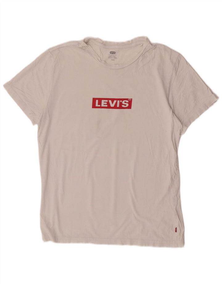 Levi's muška majica kratkih rukava s grafičkim motivima srednje bijele boje