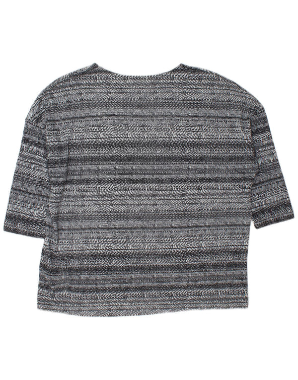 Marks & Spencer ženski gornji dio s 3/4 rukavima UK 18 XL na sive pruge