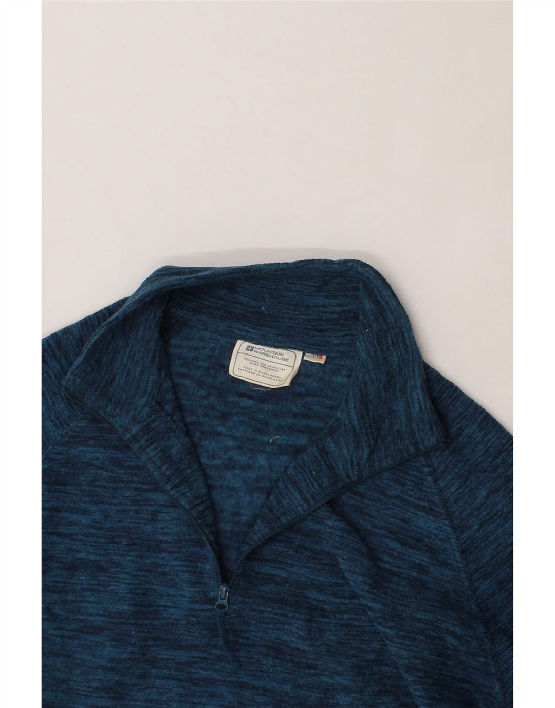 MOUNTAIN WAREHOUSE Mens Fleece Jumper Small Navy Blue Flecked Polyester Vintage Mountain Warehouse and Second-Hand Mountain Warehouse from Messina Hembry 