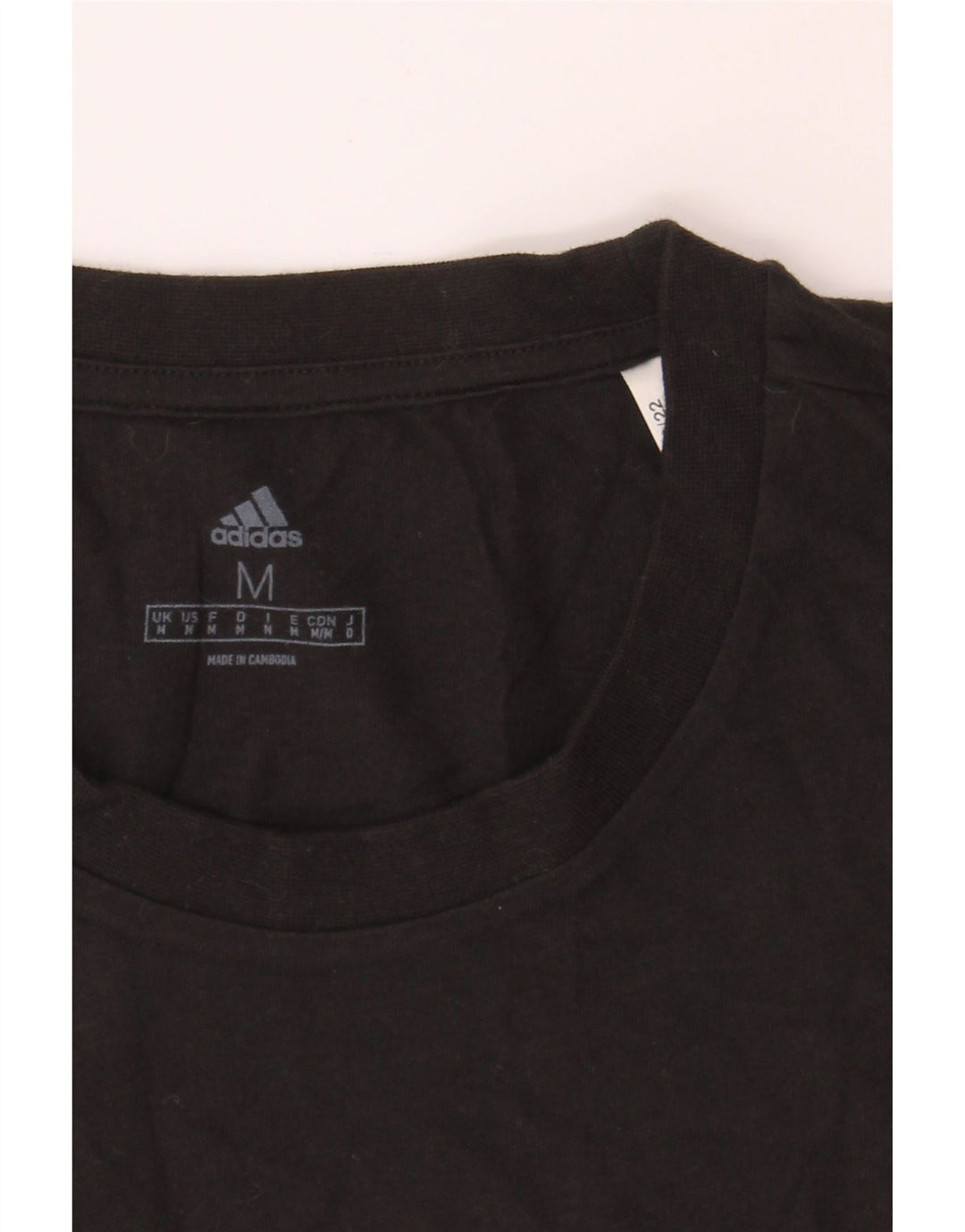 ADIDAS Mens Graphic T-Shirt Top Medium Black Cotton Vintage Adidas and Second-Hand Adidas from Messina Hembry 