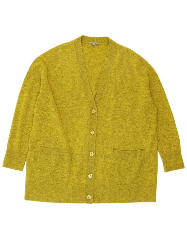 COS ženski dugi prekomjerni džemper UK 14 Srednje zelene fleke